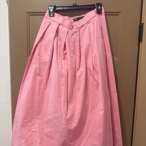ZARA Pink Midi Skirt